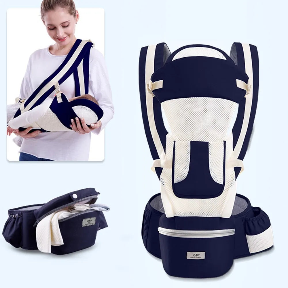Ergonomic Baby Carrier Backpack with Hip Seat