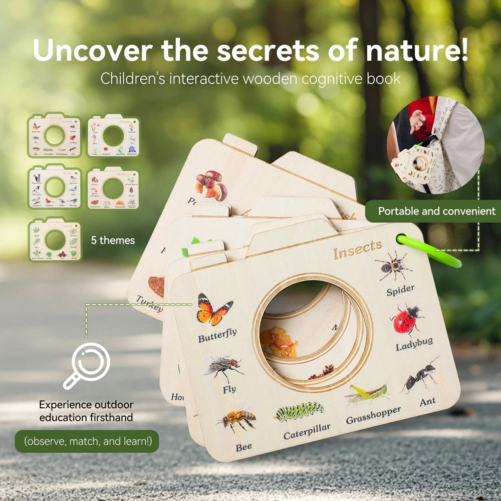 Montessori Wooden Book Toy