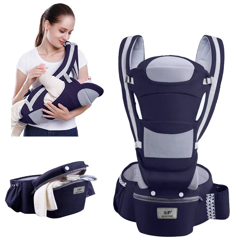 Ergonomic Baby Carrier Backpack with Hip Seat