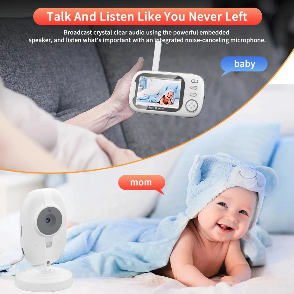 New 3.5 inch Wireless Video Baby Monitor Night Vision