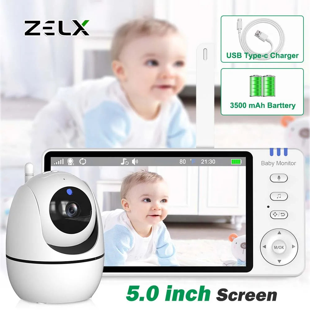 Video Baby Monitor 5 inch Screen