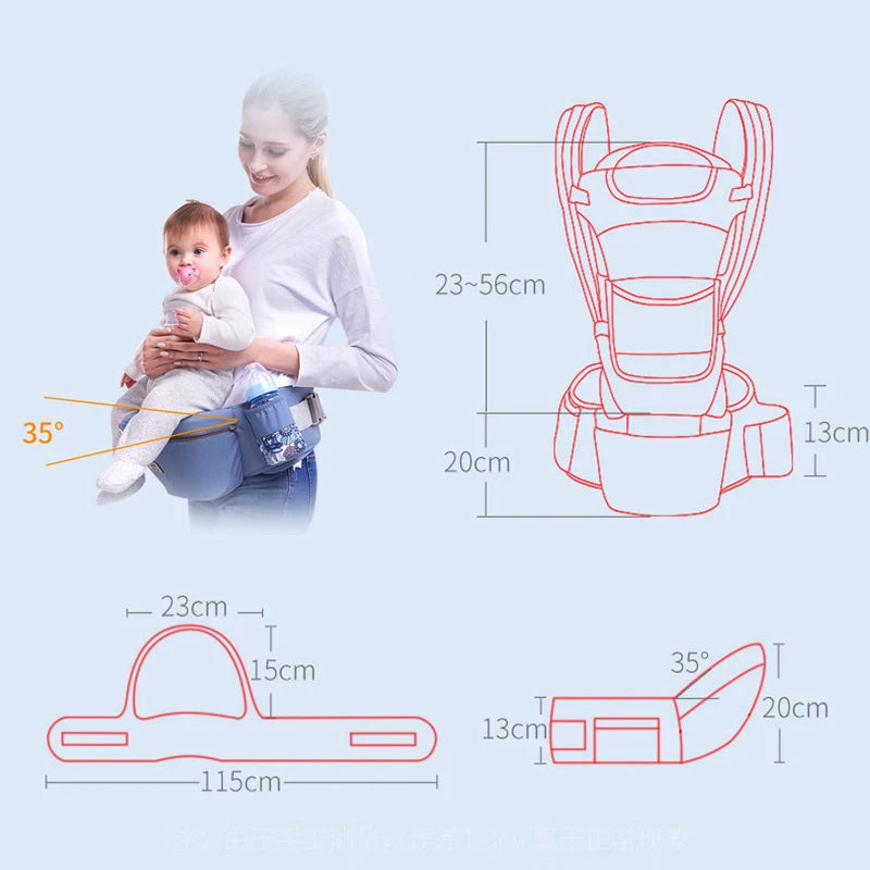 Ergonomic Baby Carrier Backpack with Hip Seat