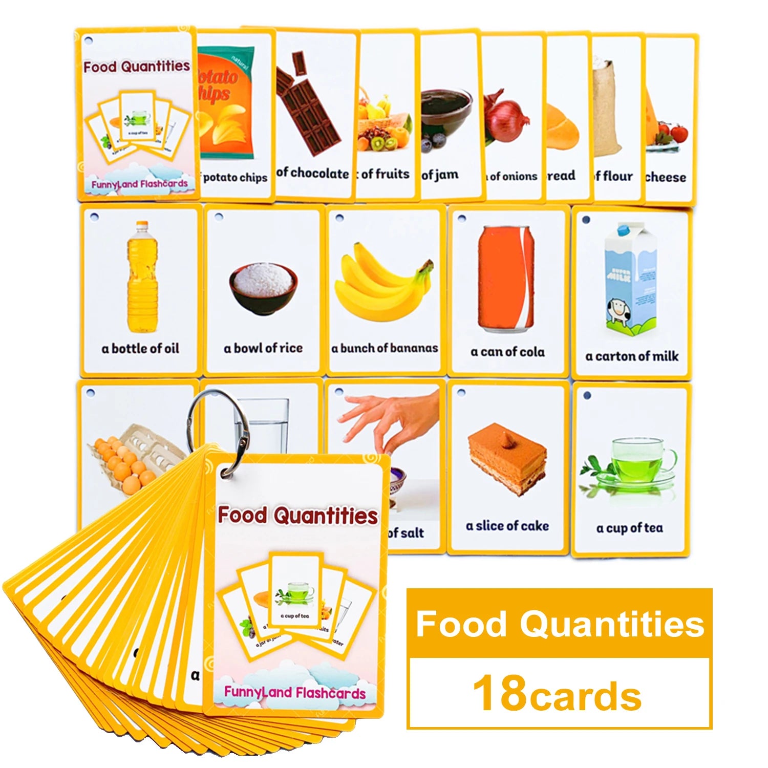 Kids Montessori English Word Flashcards