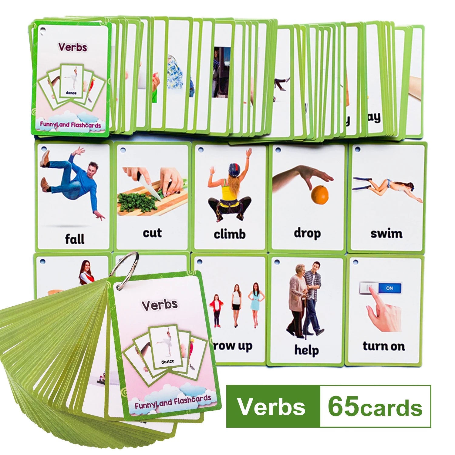 Kids Montessori English Word Flashcards