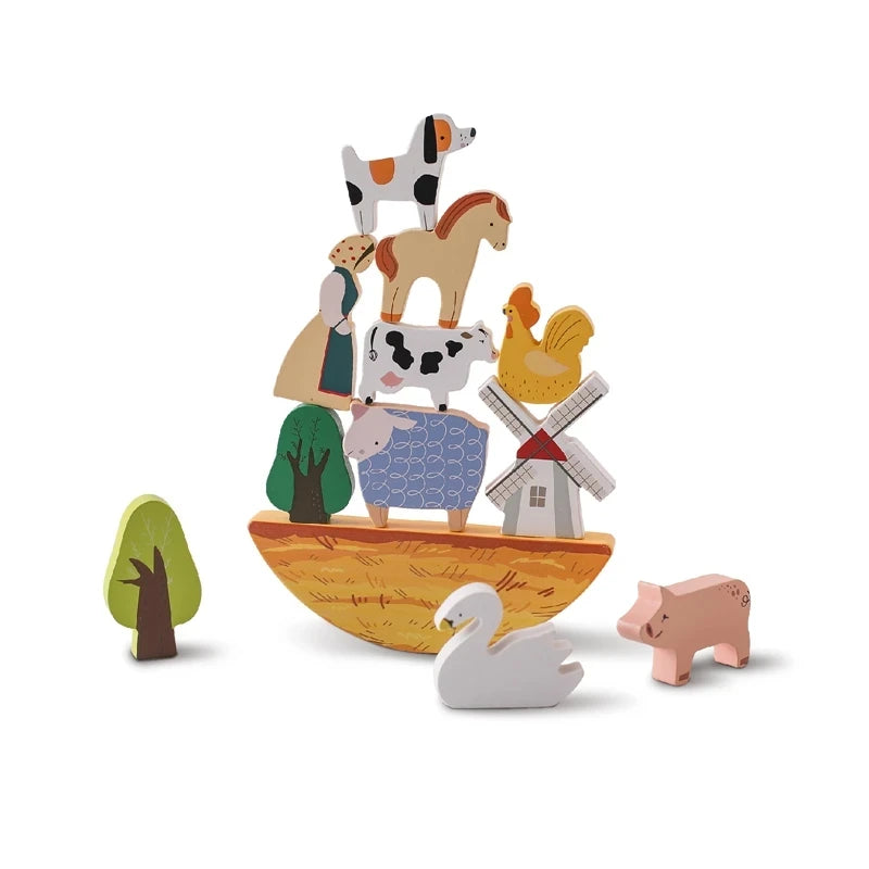 Montessori Sensory Wooden Stacking Toys
