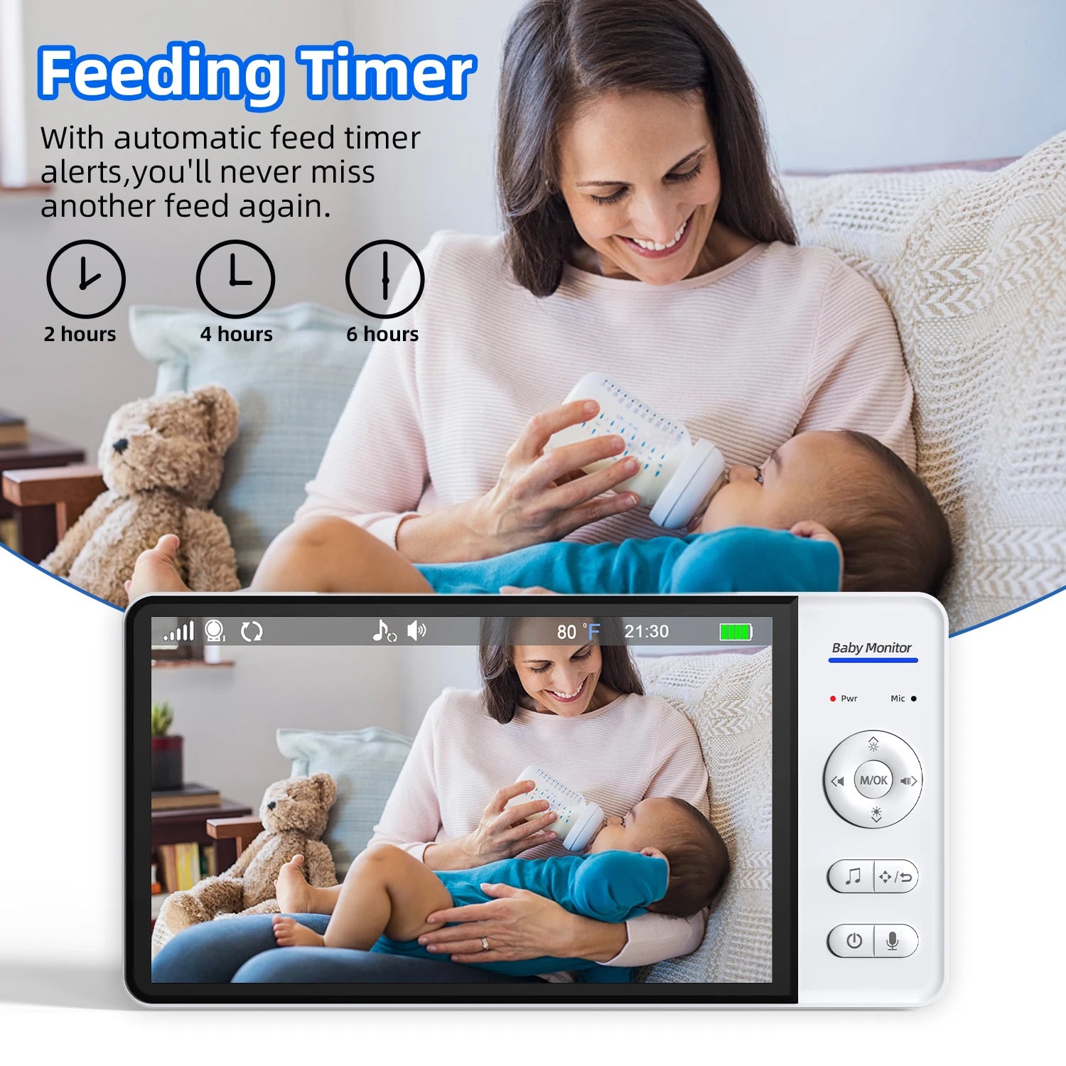 Video Baby Monitor 7 Inch Screen