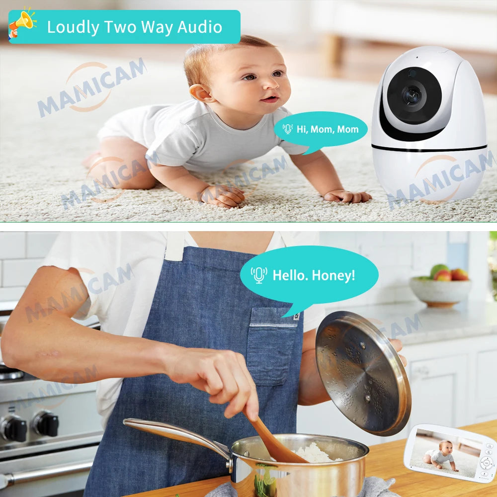5 INCH IPS Screen Video Baby Monitor