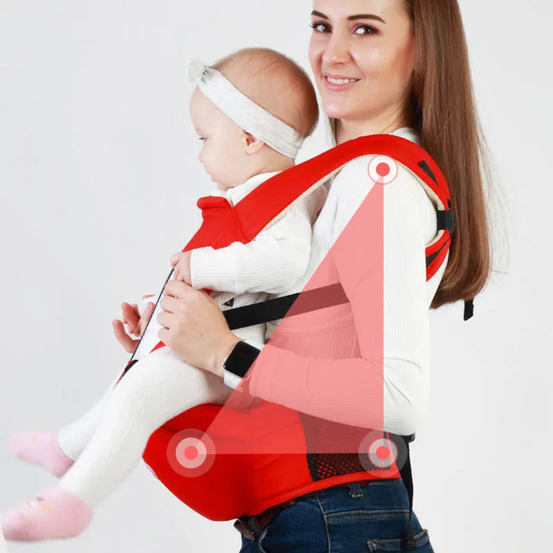 Ergonomic Baby Carrier with Hip Seat