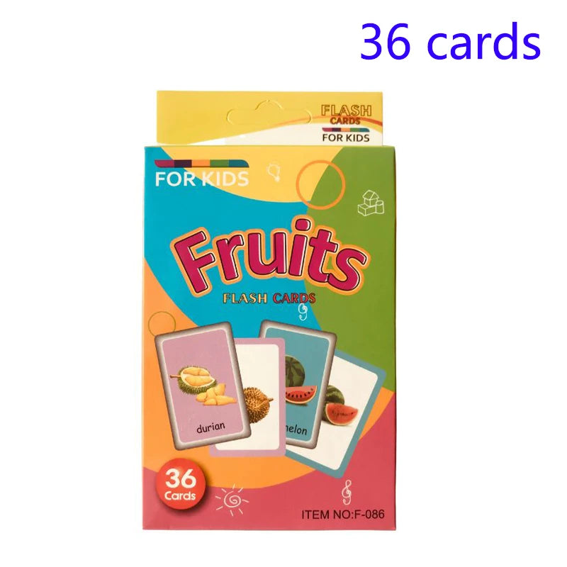 Montessori Kids English Learning Flashcards