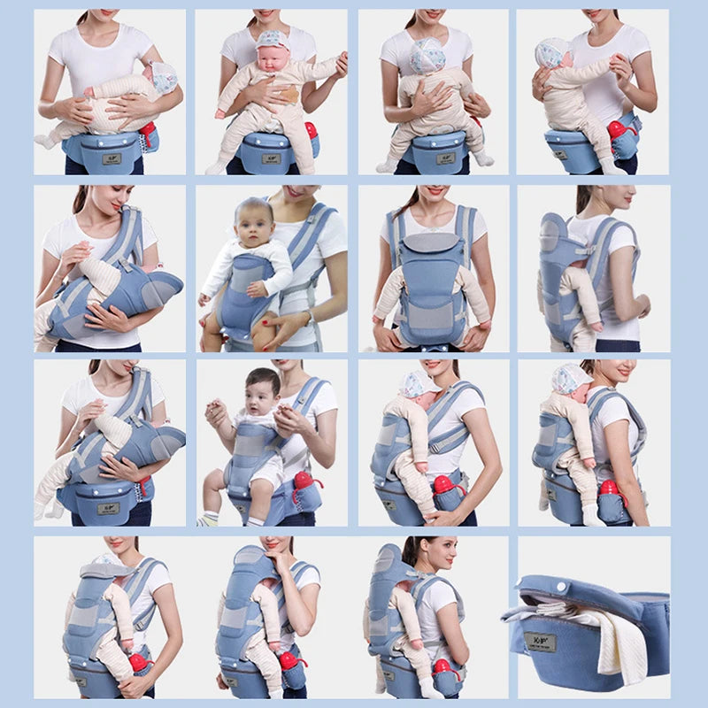 Ergonomic Baby Carrier Backpack with Hip Seat
