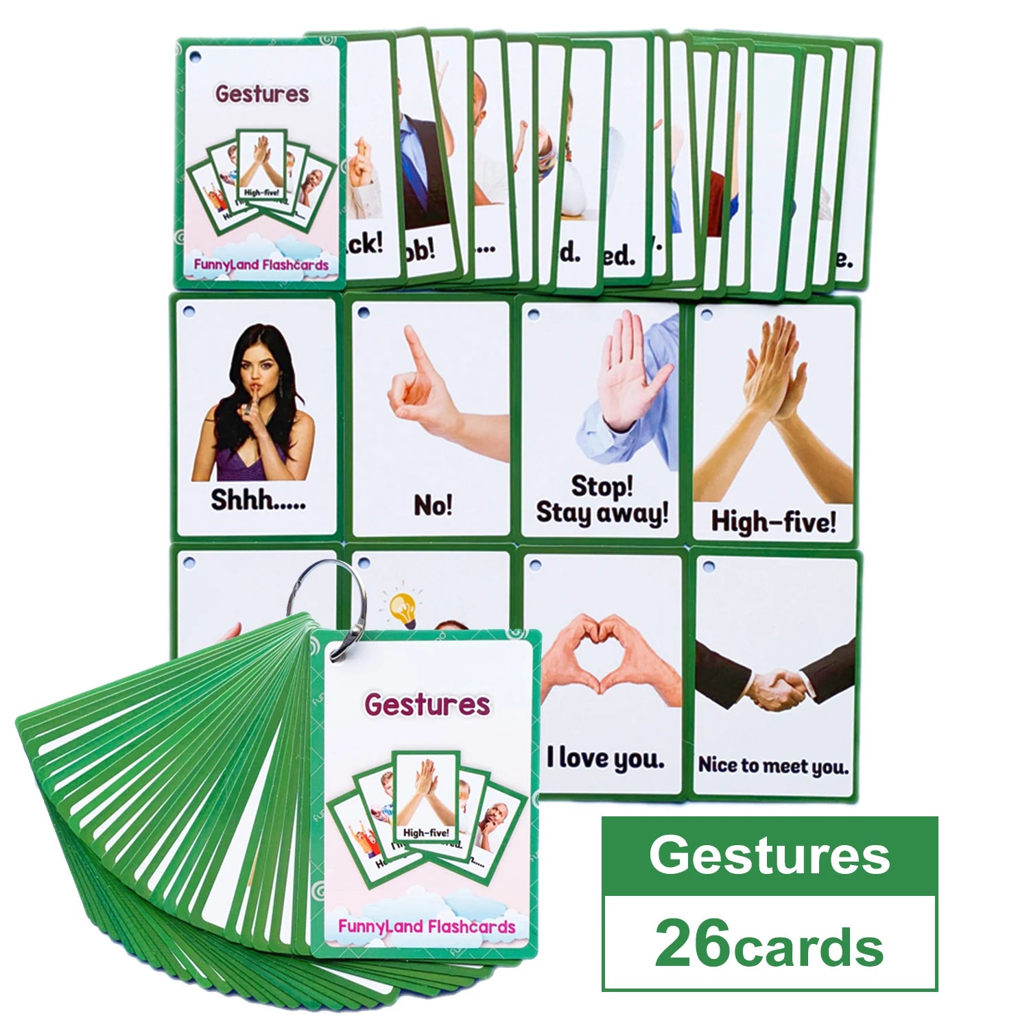 Kids Montessori English Word Flashcards