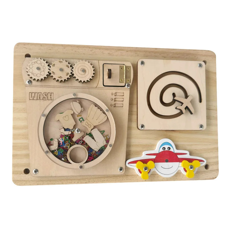 Montessori Busy Board DIY Wooden Accessories