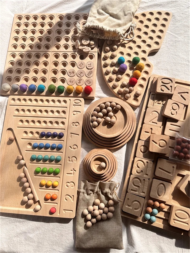 Montessori Beech Wooden 100 Board