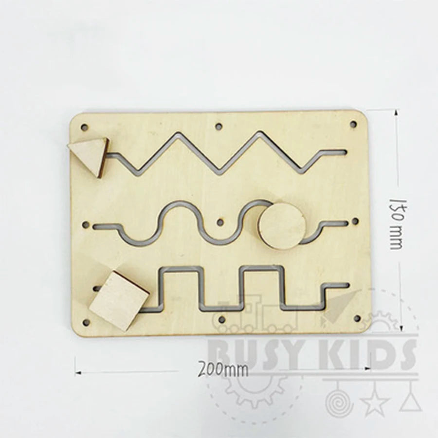 Montessori Busy Board DIY Wooden Accessories
