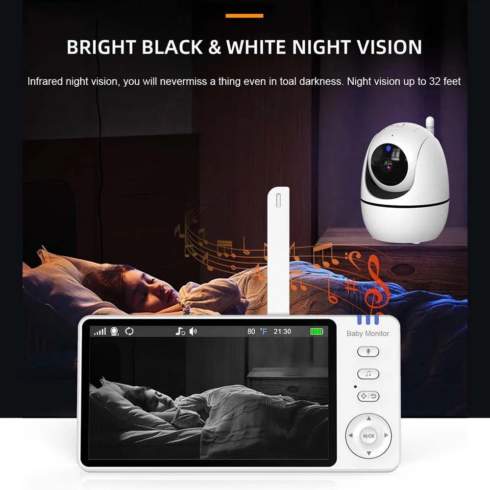 Video Baby Monitor 5 inch Screen