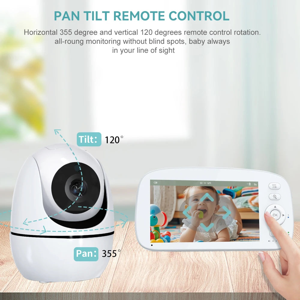 5 INCH IPS Screen Video Baby Monitor