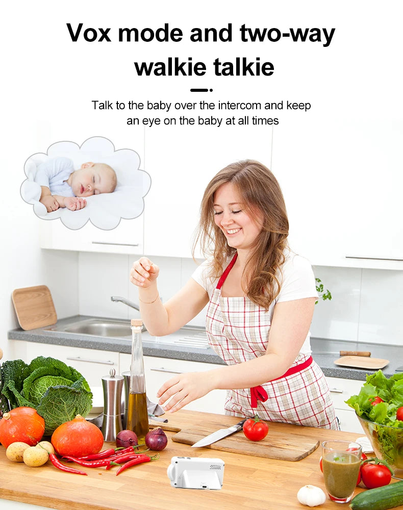 Baby monitor two-way audio voice