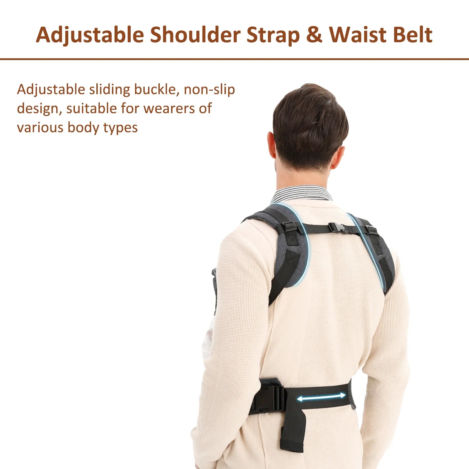 Foldable Baby Carrier with Hip Seat