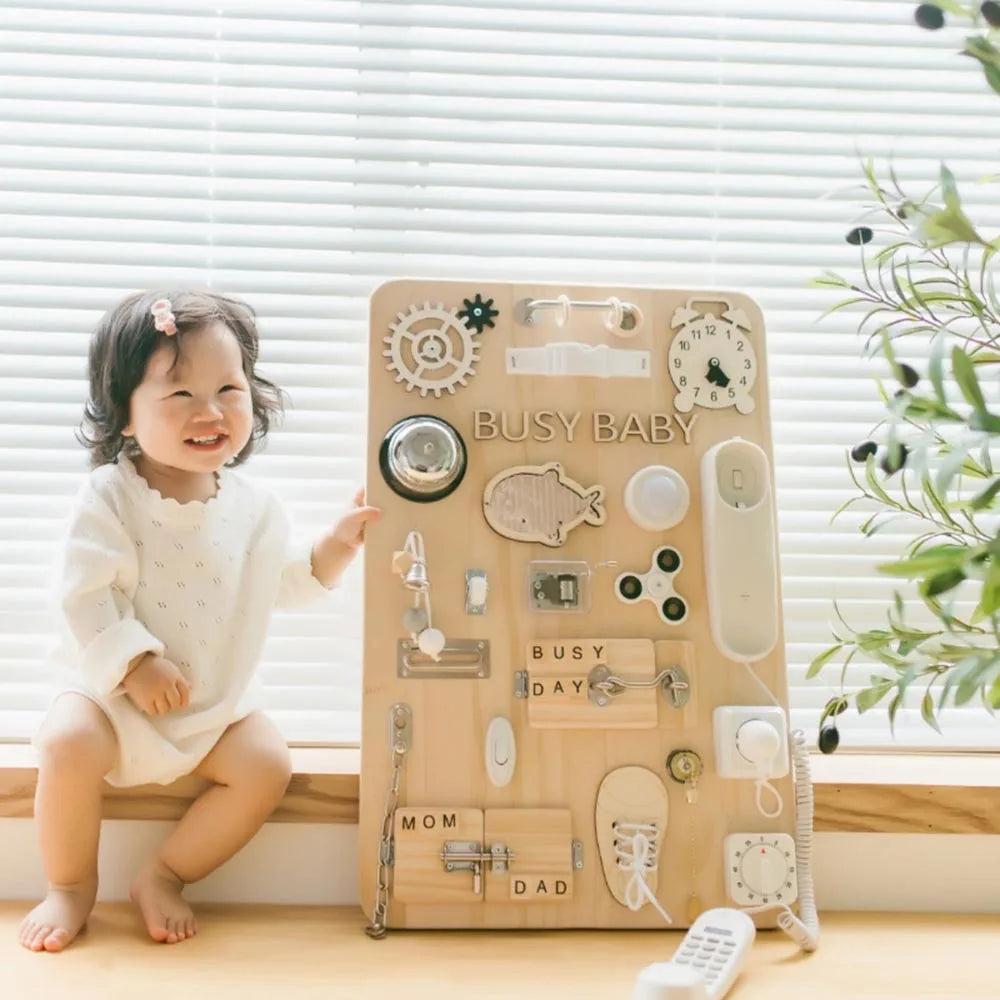Montessori Busy Board DIY Wooden Accessories
