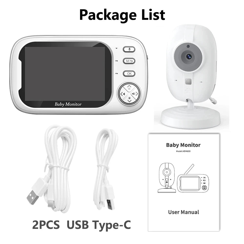 New 3.5 inch Wireless Video Baby Monitor Night Vision
