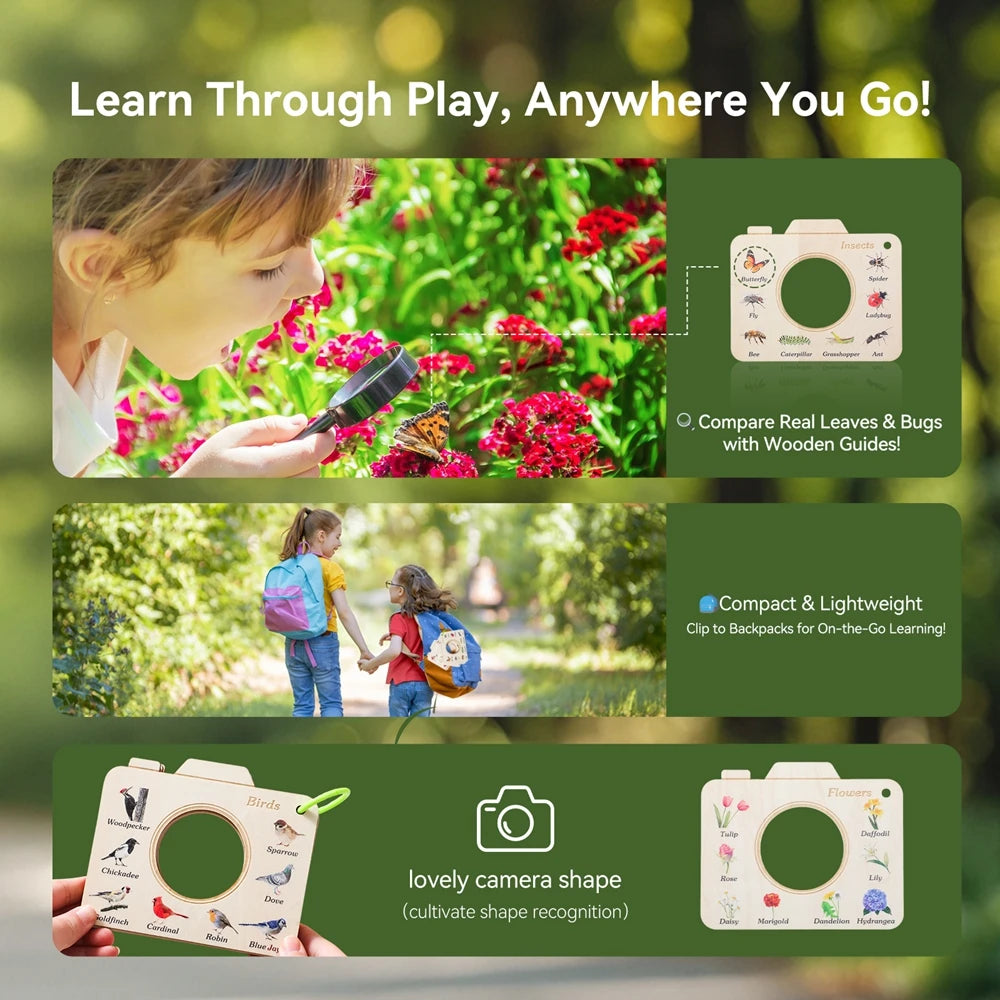 Montessori Wooden Book Toy