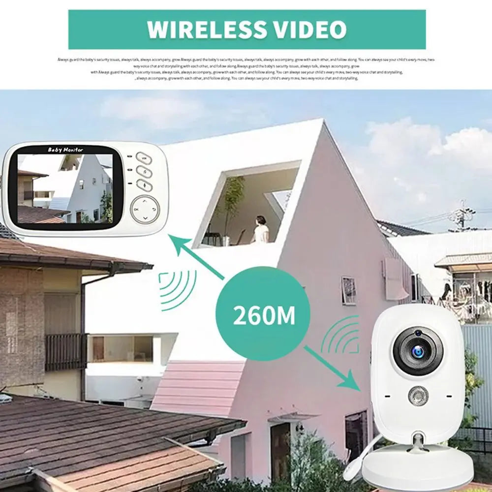 3.5 Inch Wireless Video Baby Monitor