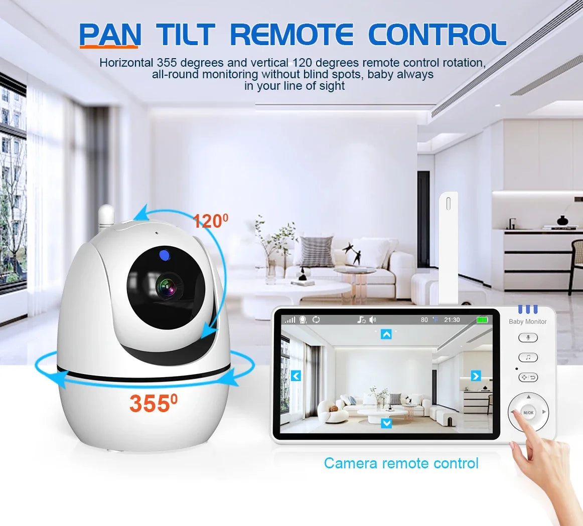 Video Baby Monitor 5 inch Screen