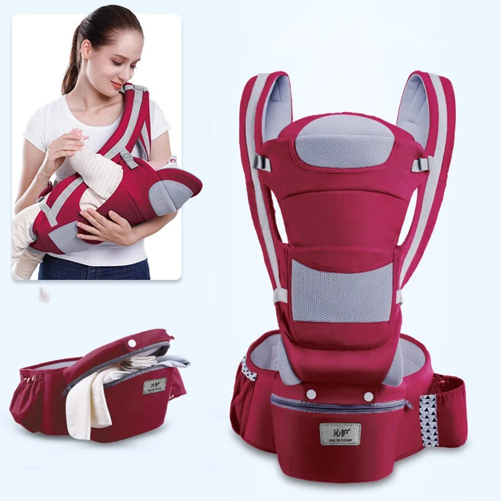 Ergonomic Baby Carrier Backpack with Hip Seat