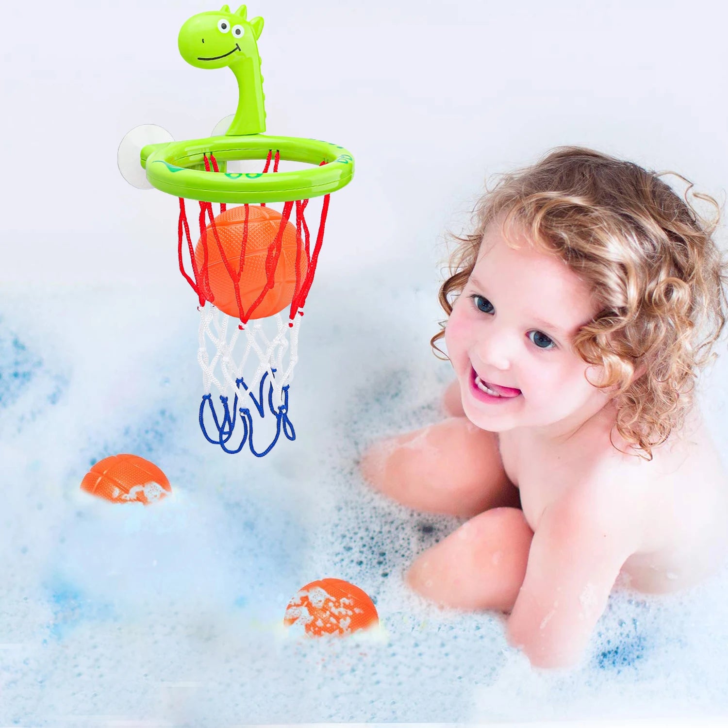 Baby Bath Basketball Hoop Toy