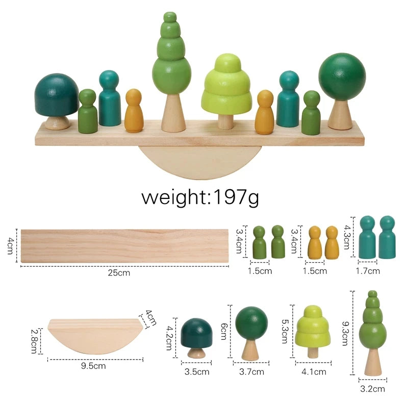 Montessori Sensory Wooden Stacking Toys