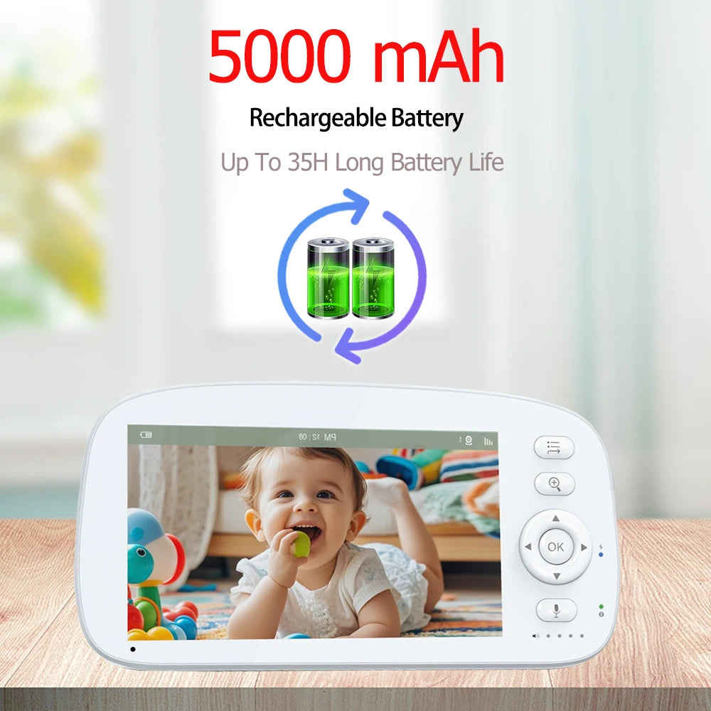 5 INCH IPS Screen Video Baby Monitor