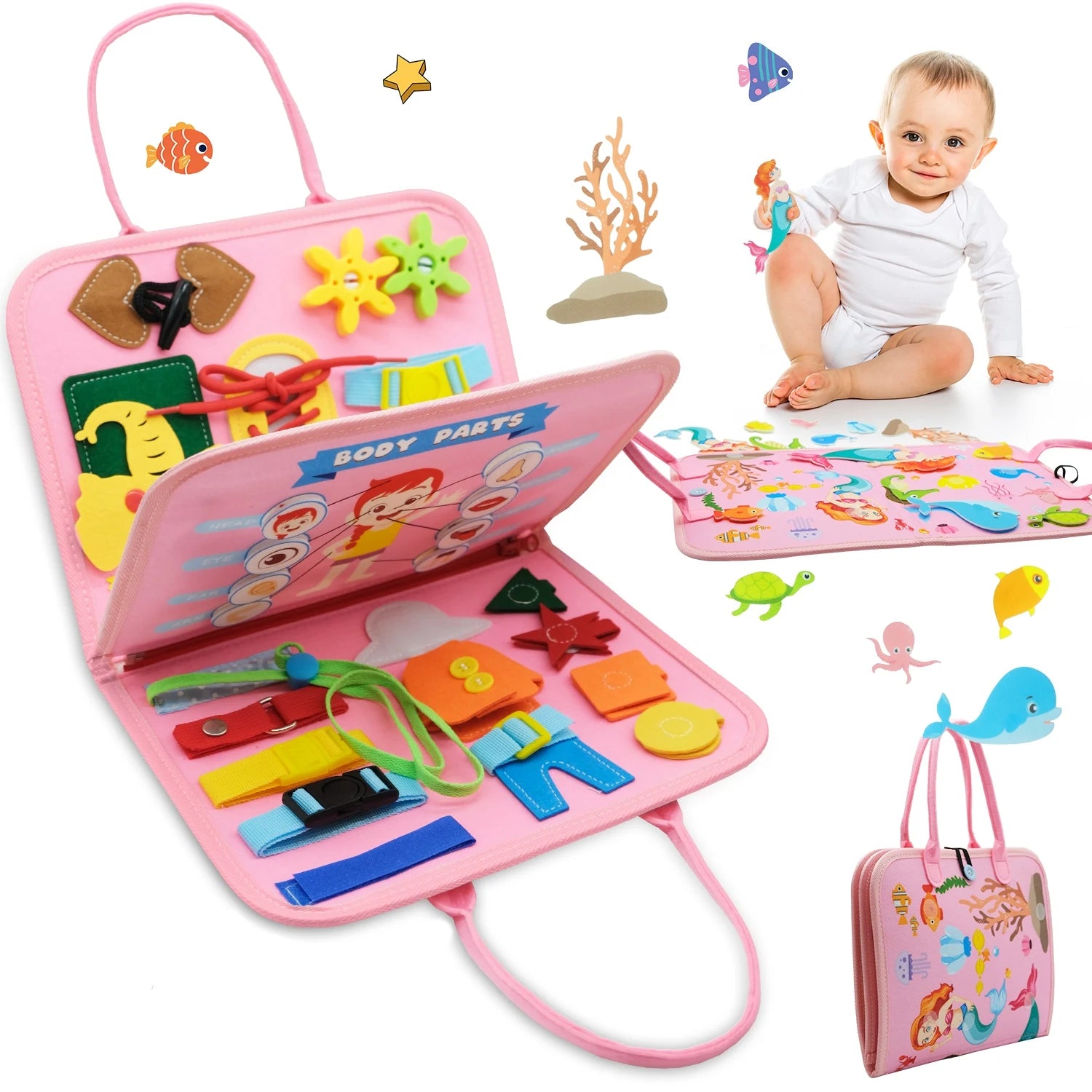 Montessori Felt Busy Board
