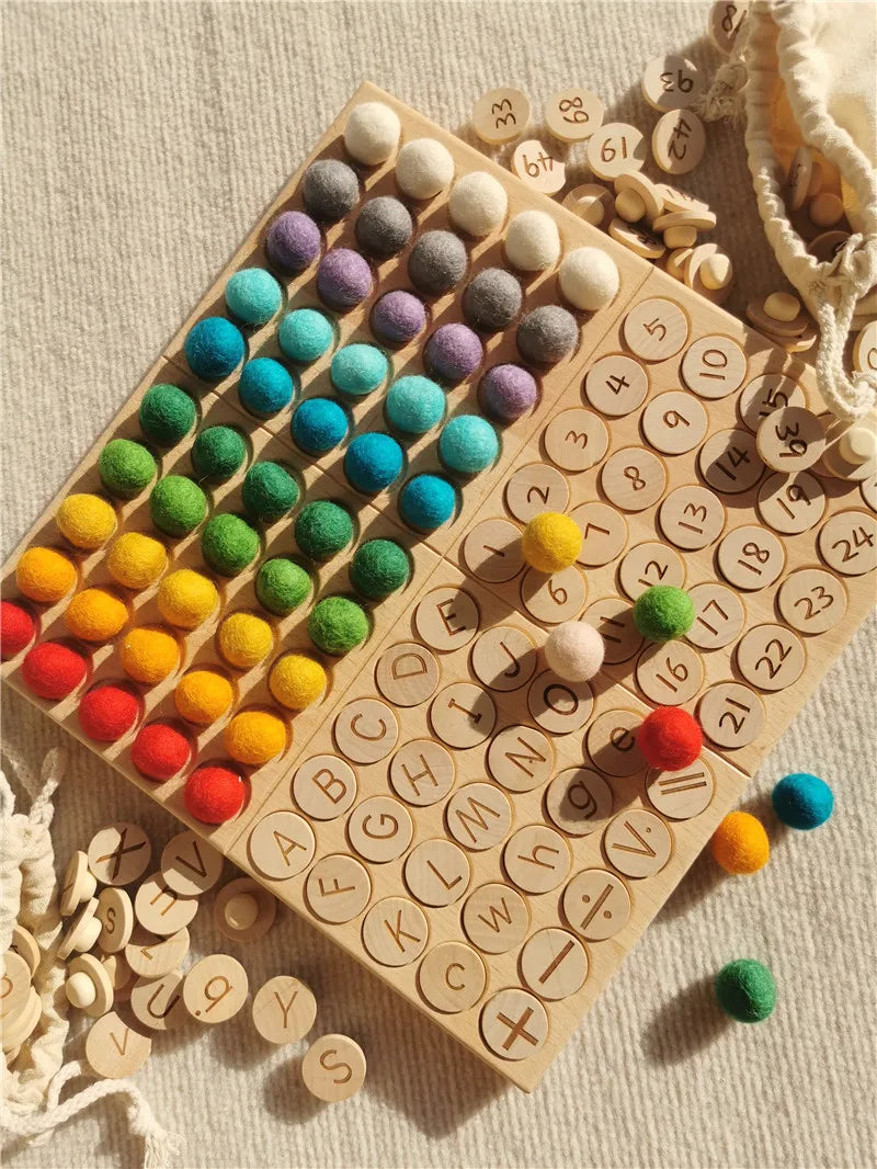 Montessori Beech Wooden 100 Board
