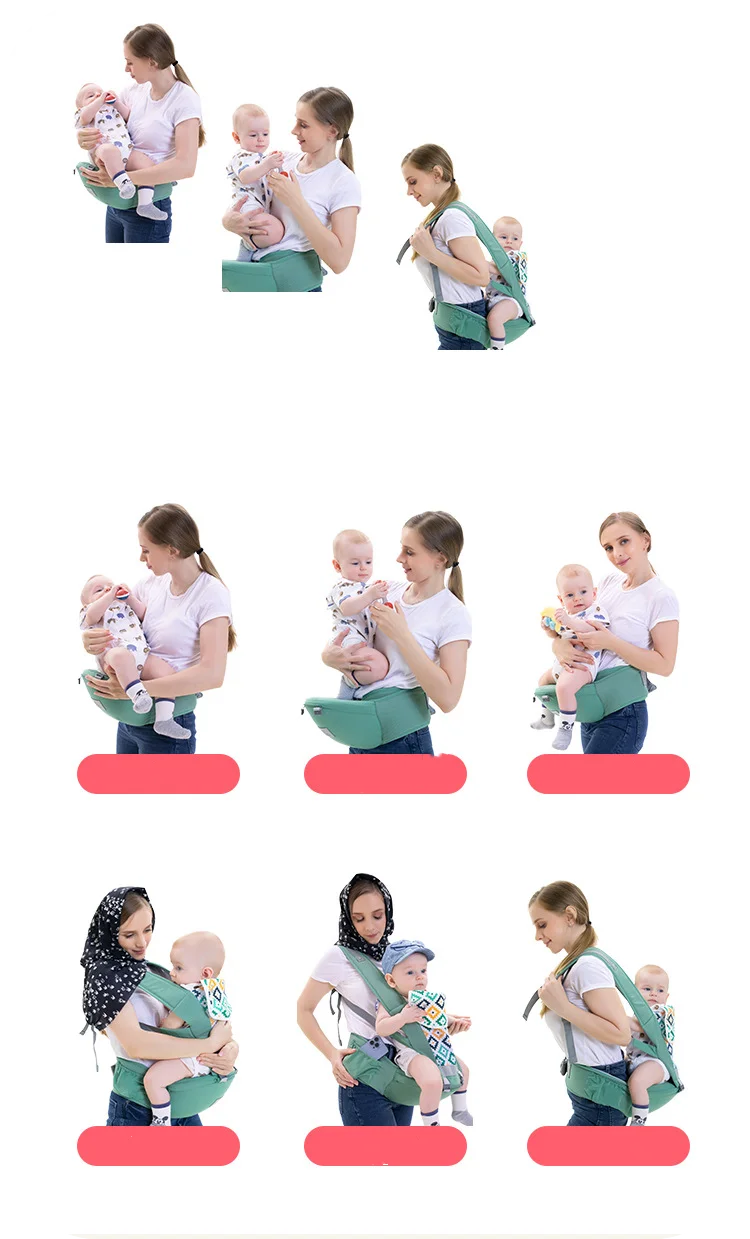 Ergonomic 3-in-1 Baby Carrier with Hipseat