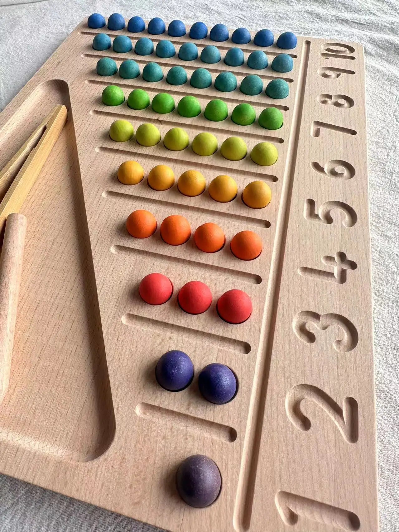 Montessori Beech Wooden 100 Board